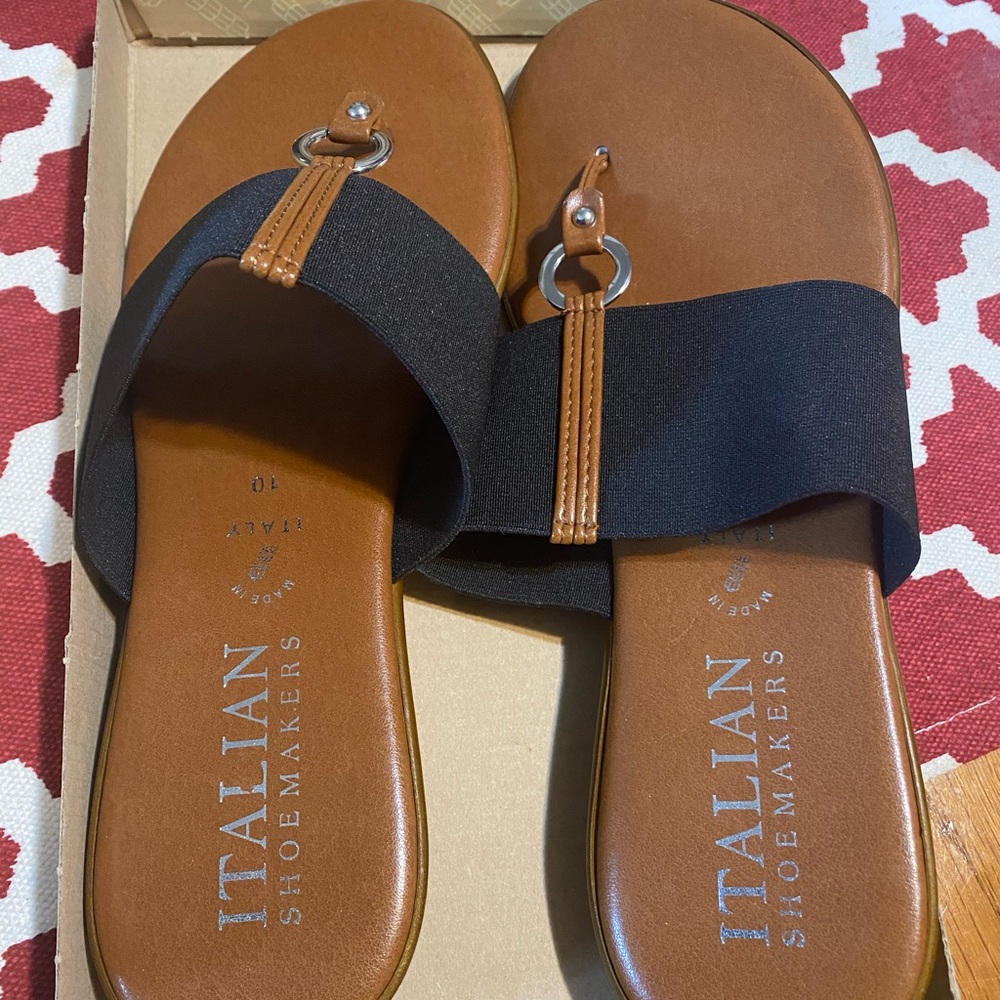 Italian Shoemakers Women's Sandal - Black (New)